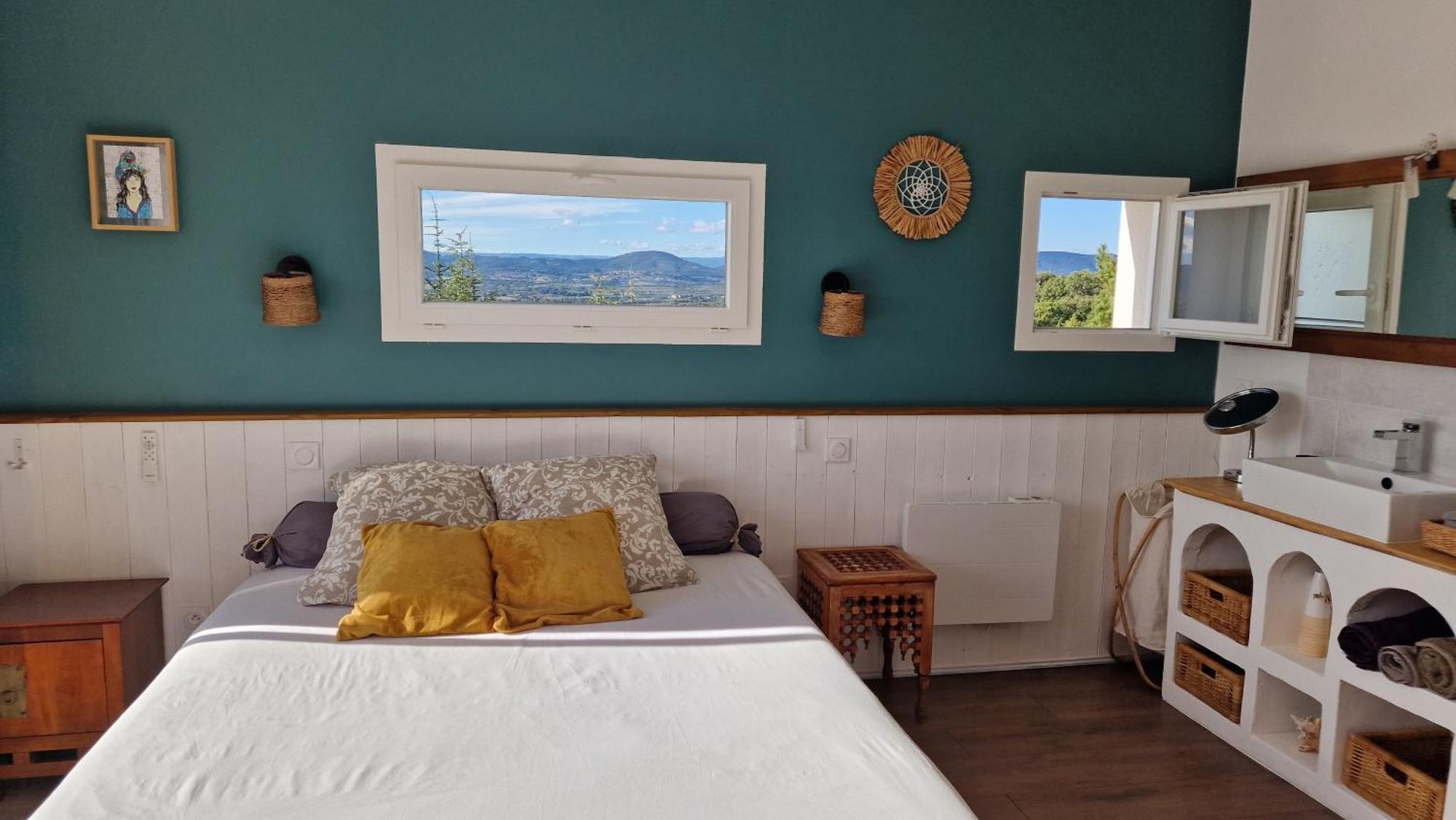 Reve D'Escapade Chambre Avec Vue Sublime Sur Les Cevennes Ardechoises Barjac  Ngoại thất bức ảnh