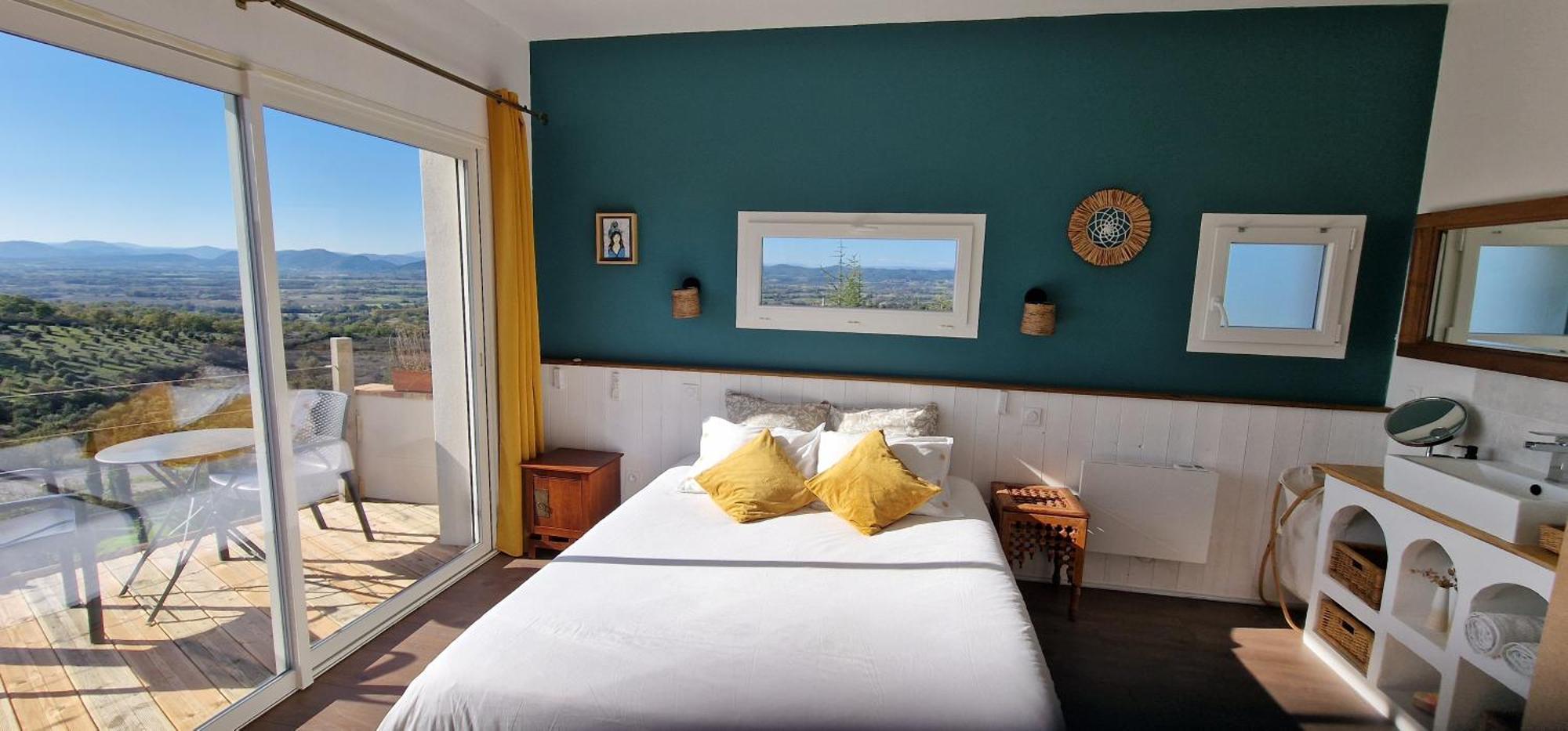 Reve D'Escapade Chambre Avec Vue Sublime Sur Les Cevennes Ardechoises Barjac  Ngoại thất bức ảnh